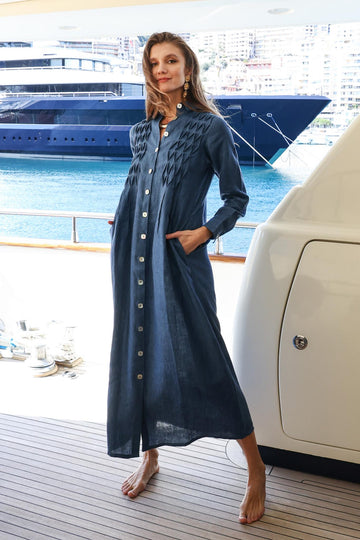 THE BLUE MARINE ROSE DRESS